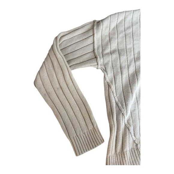 Lucky Brand women’s v neck sweater size medium cream - Picture 5 of 6